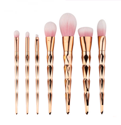 7-Piece Diamond Makeup Brush Set