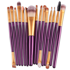 15-Piece Professional Makeup Brush Set